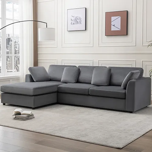 Modern L-Shaped Modular Sofa